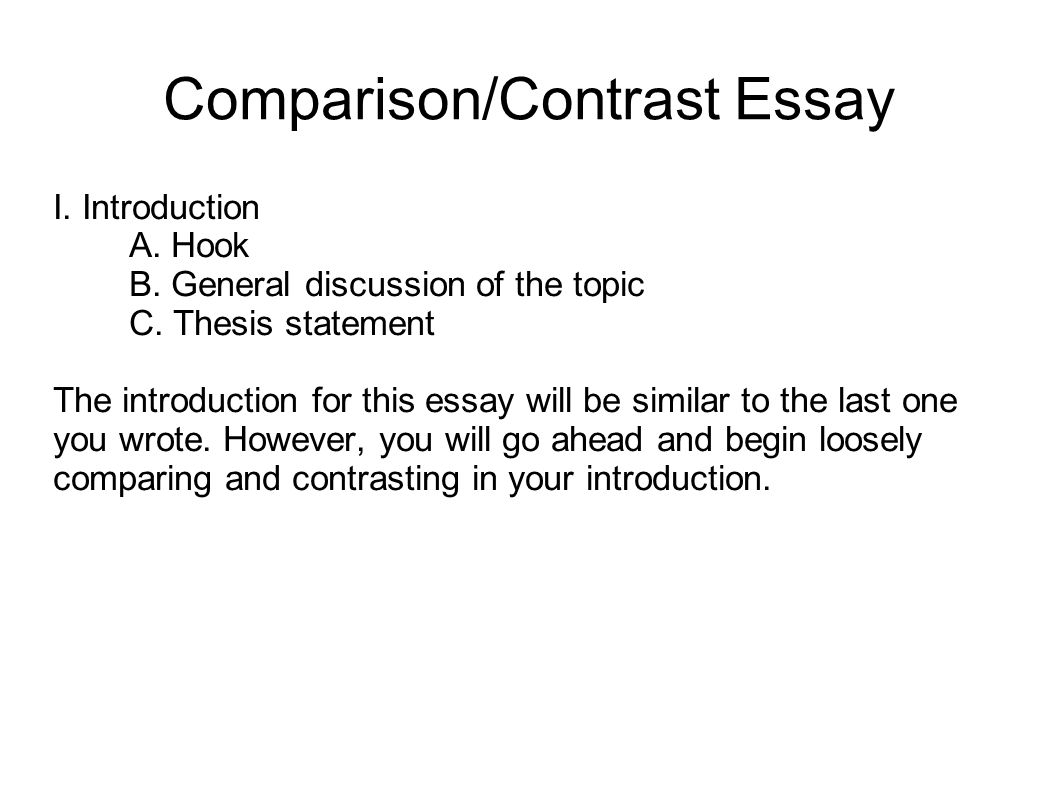 hook for contrast essay